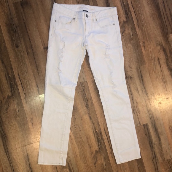 American Eagle Outfitters Denim - White skinny jeans 6 short